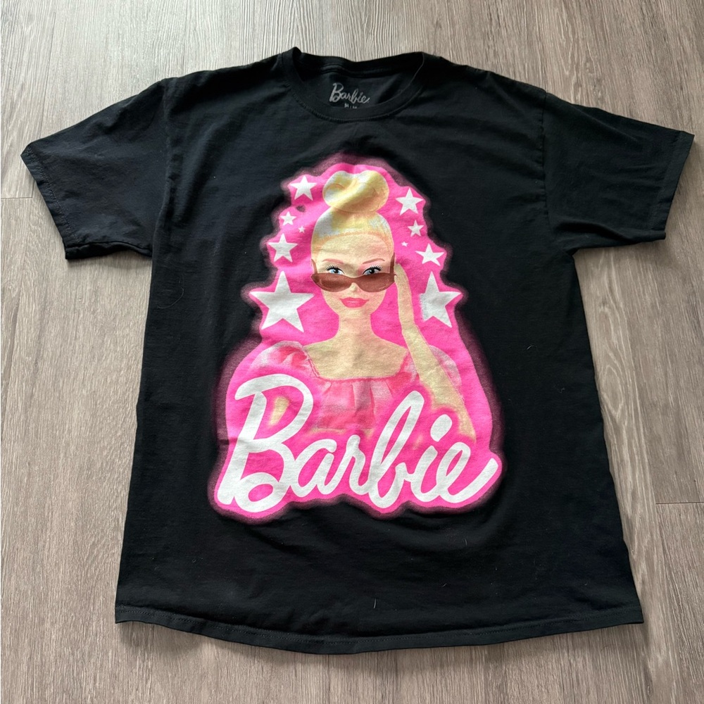 Barbie Black T-Shirt with White Logo